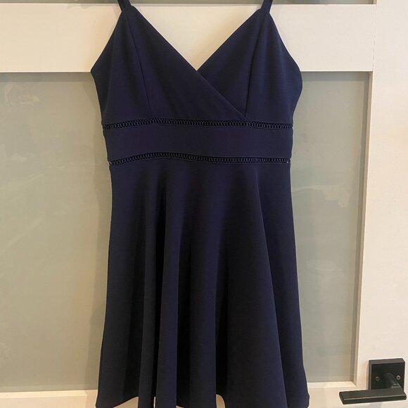 Jun and Ivy Navy Dress - Picture 2 of 3